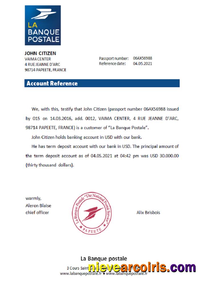 France La Banque Postale reference